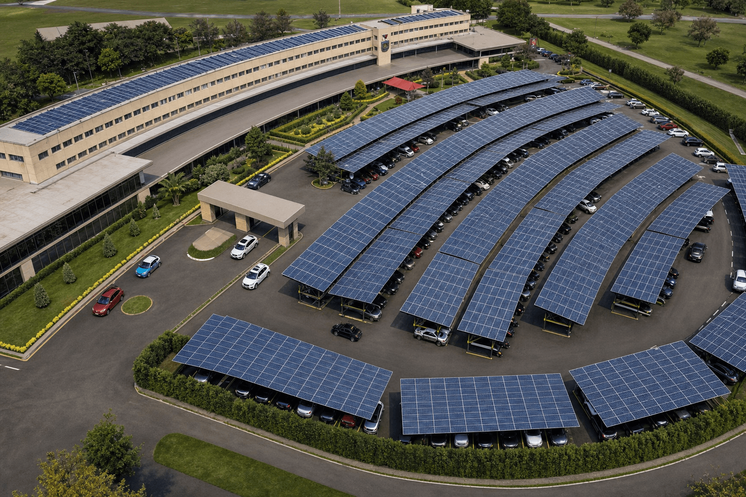 Club Militar de Bogotá — fotolineras 680 kWp